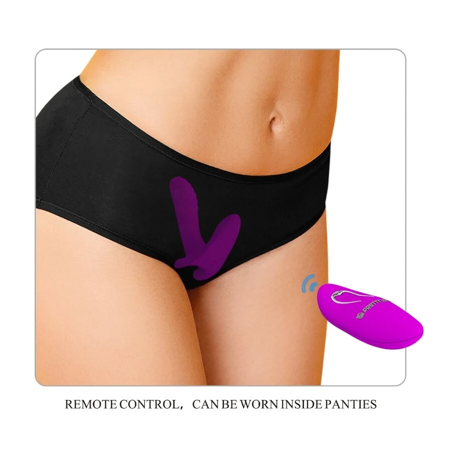 PRETTY LOVE - MASSAGER  VIBRATOR 12 VIBRATIONS REMOTE CONTROL PURPLE